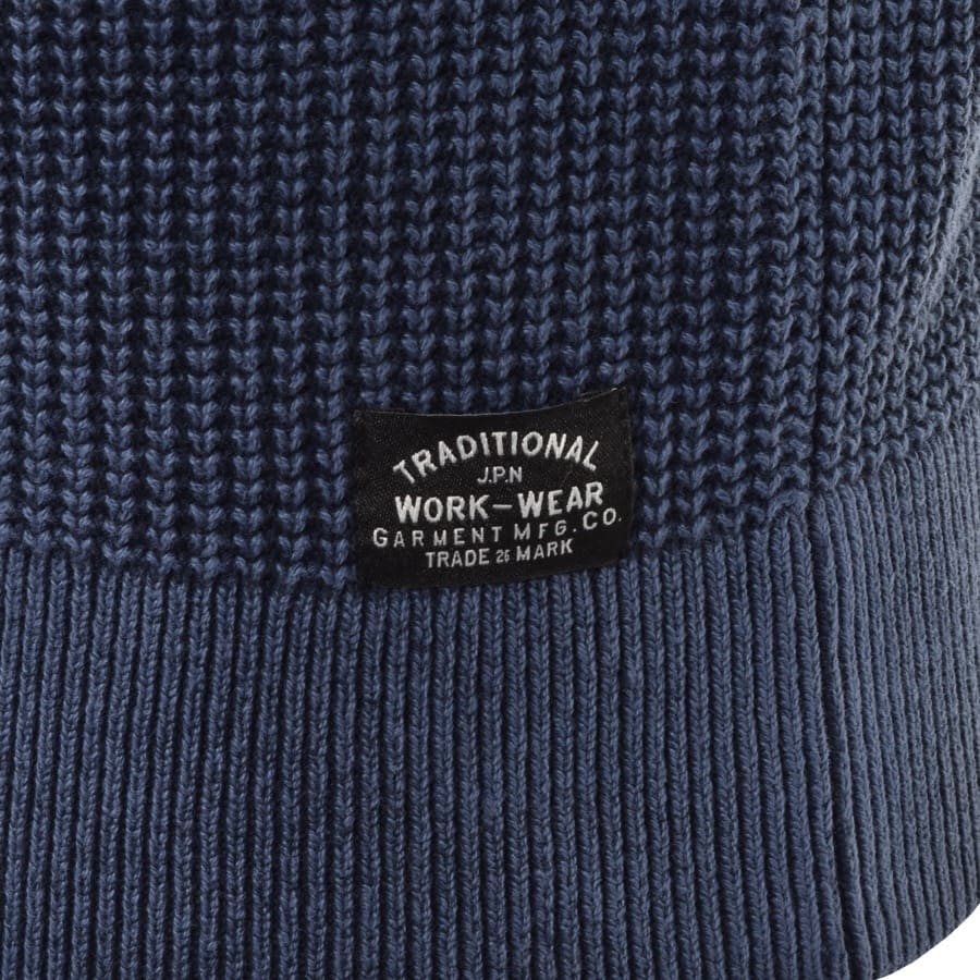 Alternative Image for ProductSuperdry Crew Neck Textured Knit Jumper Navy3